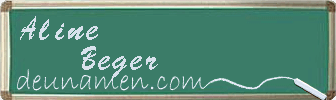 Aline Beger Visitenkarte